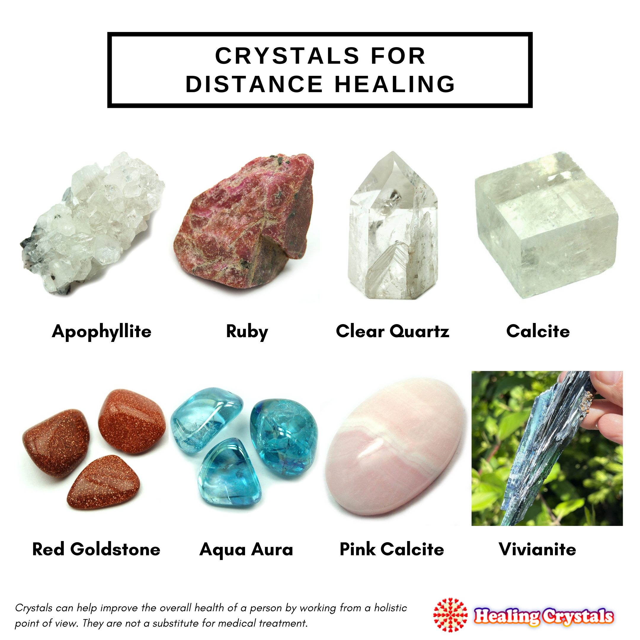 Crystals for distance healing
